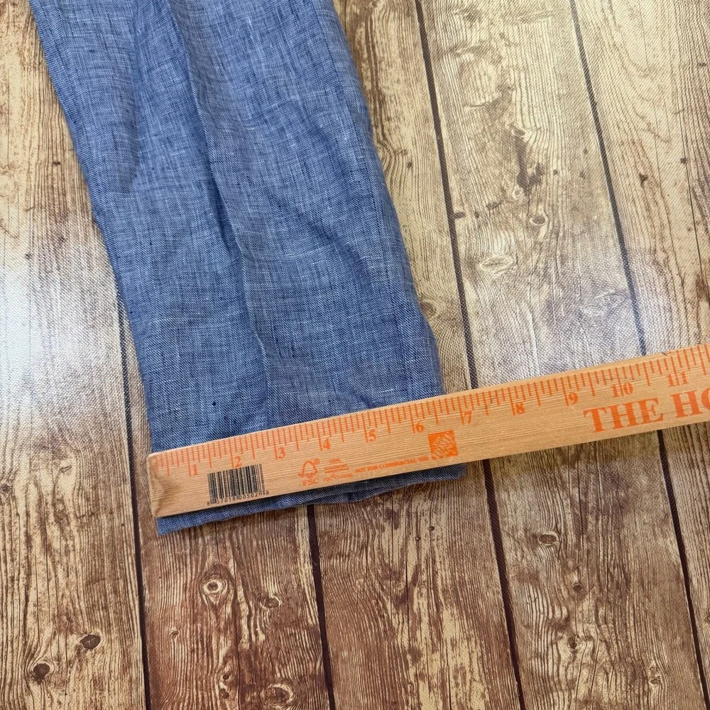 Murano Alex Slim Fit Pants Mens 30x30 Blue Baird McNutt Linen Cuffed Breathable
